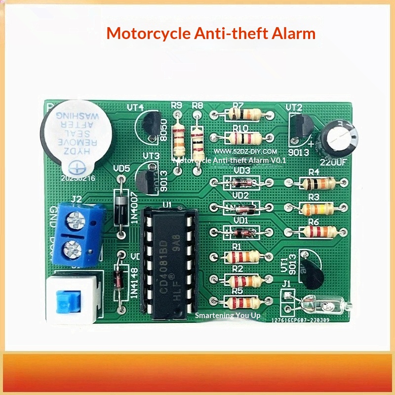 Diy Motorcycle Electronics - Комплект для самостоятельной сборки вибрационной противоугонной