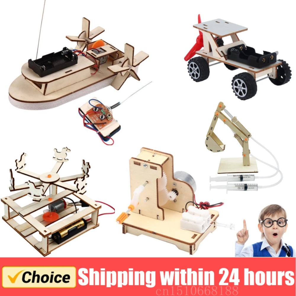 Diy Electronics Kids - Модель Лодки «сделай сам», научные игрушки,