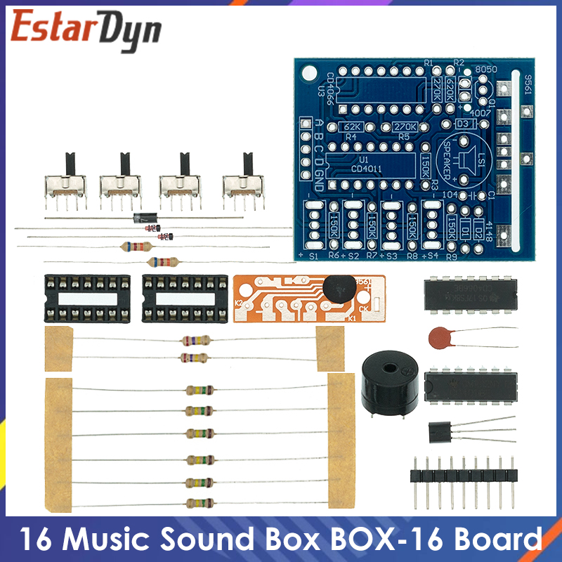 Diy Electronics Kids - Музыкальный звуковой модуль BOX-16 (16 тонов),