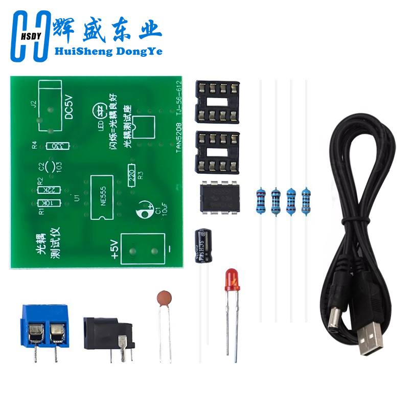 Комплект тестера оптопары 555, – обзор и цена Diy Electronics Test Equipment
