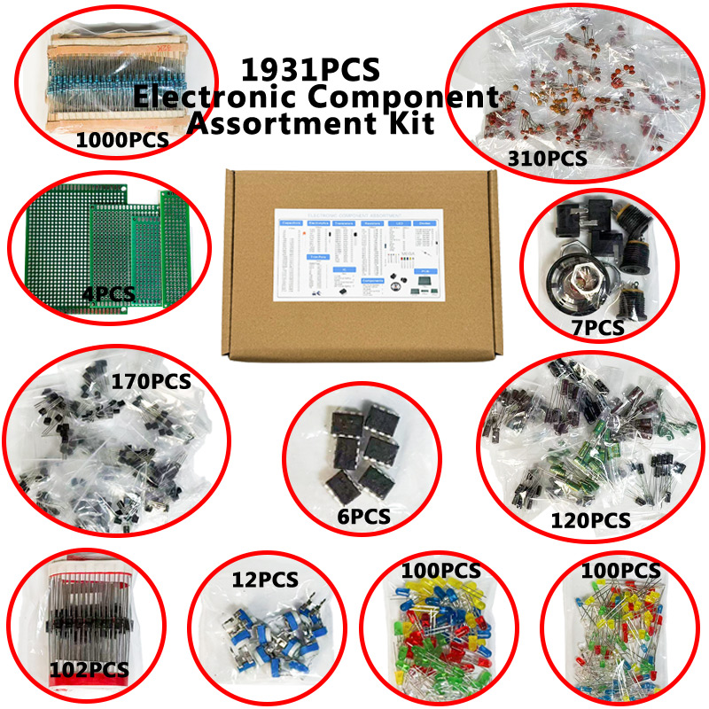 Набор электронных компонентов  – обзор и цена Diy Electronics Com